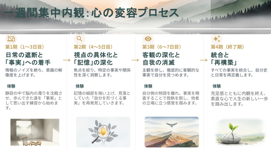 内観一週間の旅の案内